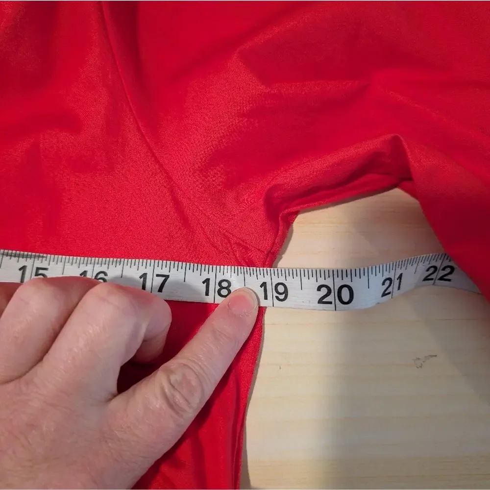 Band of the Free Red Mini Dress 100% Cotton – Size M (Flame Scarlet)
